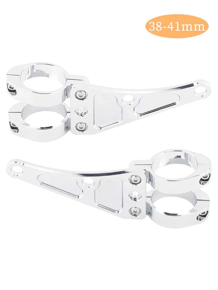 Pinces de montage pour tube de fourche de moto — support de lumière, 33-58mm, universel