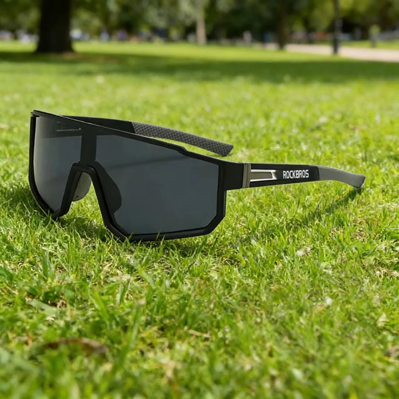 Lunettes de cyclisme surdimensionnées coupe-vent colorées — sport extérieur, homme