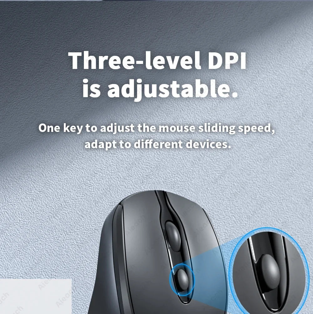 Souris Bluetooth sans fil Portable compacte ergonomique 2.4G USB silencieuse 1600DPI 500mAh Rechargeable pour PC tablette ordinateur Portable MacBook
