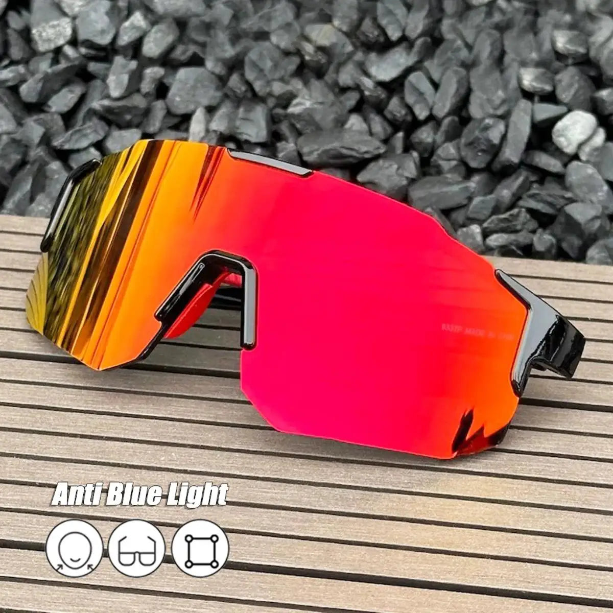 Nouvelles lunettes de soleil de cyclisme grand cadre UV400 nuances Protection UV Sports de plein air coupe-vent Anti-Ultraviolet randonnée lunettes d'escalade
