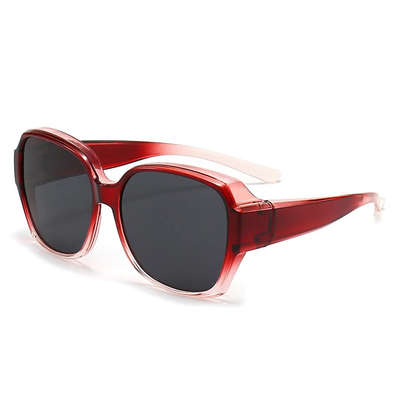Lunettes de soleil polarisées rondes à la mode, couverture sur myopie, lunettes de Prescription portables pour hommes et femmes, Vintage, pour la pêche et la conduite