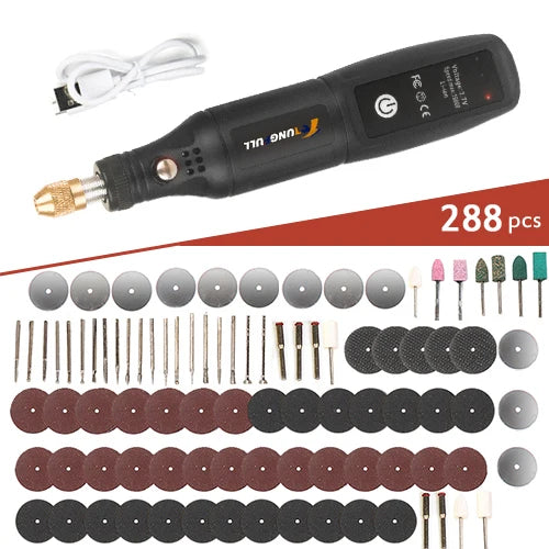 Minitaladro eléctrico USB, bolígrafo de grabado inalámbrico, recargable, herramientas Dremel, herramienta rotativa, taladro de mano inalámbrico, minipulidora