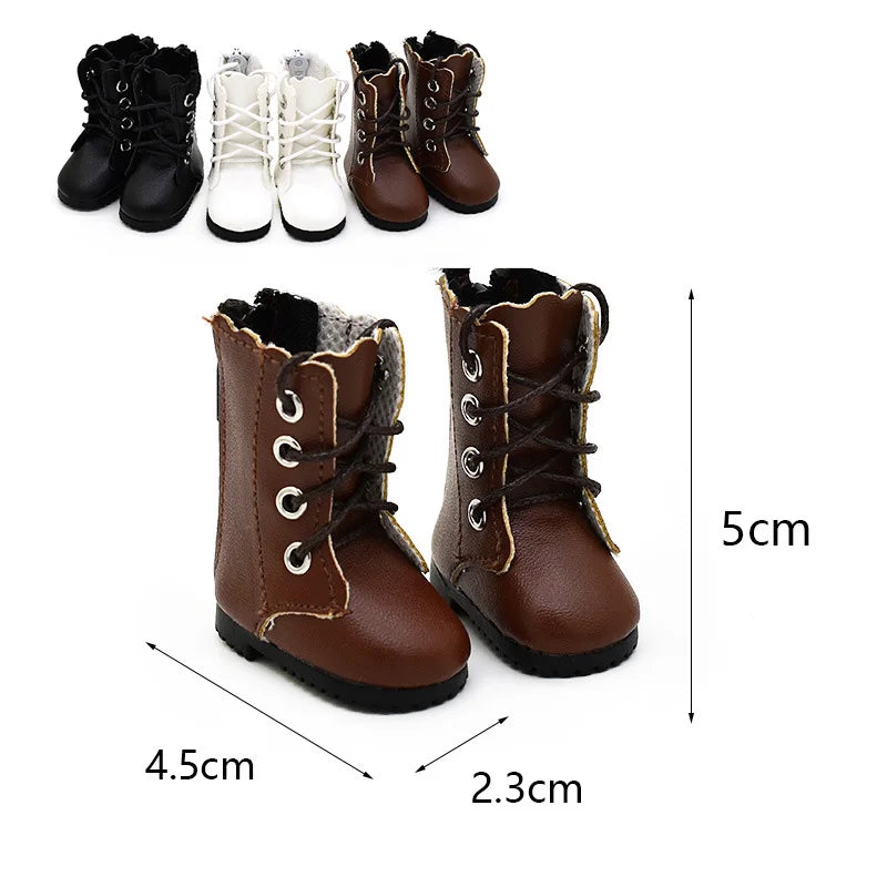 Bottes Poupée BJD 1/6 en Cuir — Bottes Longues Coloriées 4,5 cm