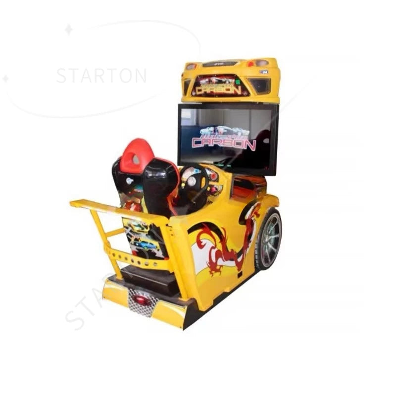 Machine de Jeu Voiture de Course Arcade — Simulateur, Attractions, Conduite à Pièces