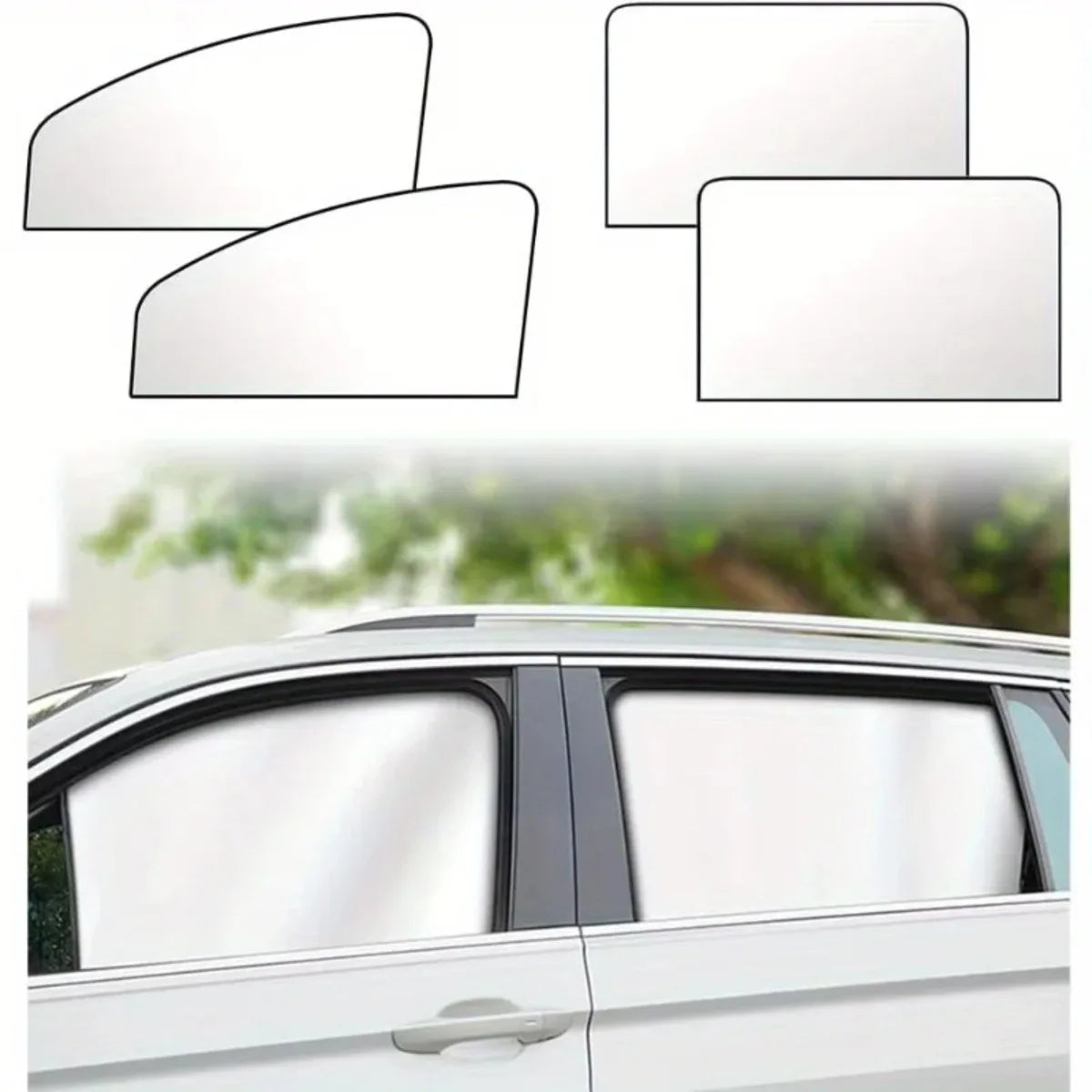 Pare-soleil magnétique universel pour voiture, ensemble de 2 pièces, réduction de la chaleur, Protection de la vie privée, pare-soleil automatique, accessoire de voiture