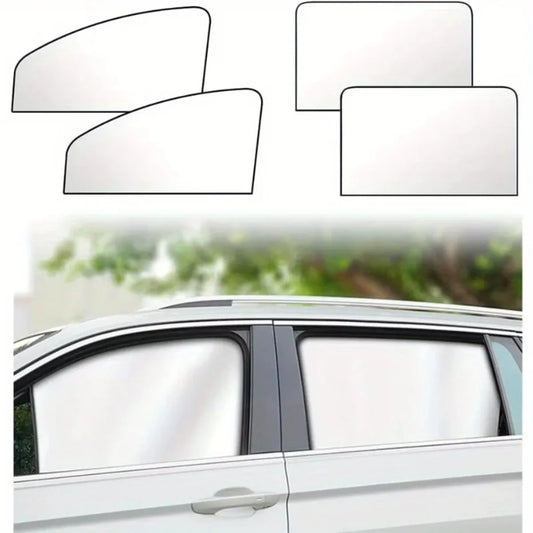 Pare-Soleil Magnétique Universel Voiture 2 Pièces — Réduction Chaleur Protection Vie Privée