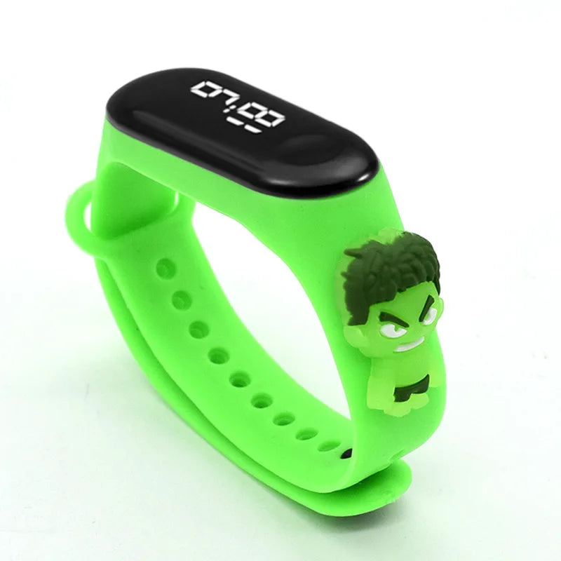 Reloj deportivo impermeable para niños, reloj SpidSuffolk Butter para niñas, pulsera electrónica, reloj táctil LED, de moda