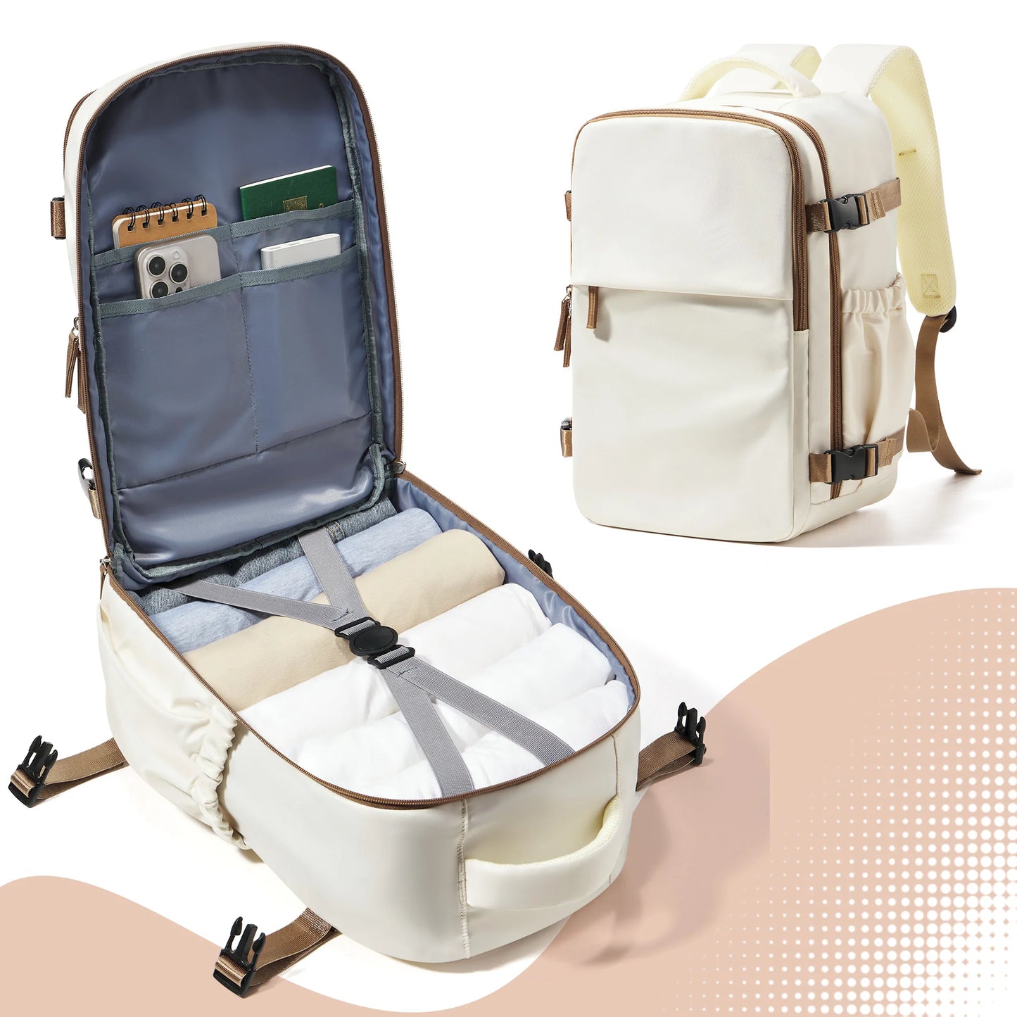 Sac à Dos Cabine 40x26x18 — Ordinateur 15,6" Étanche Décontracté Affaires