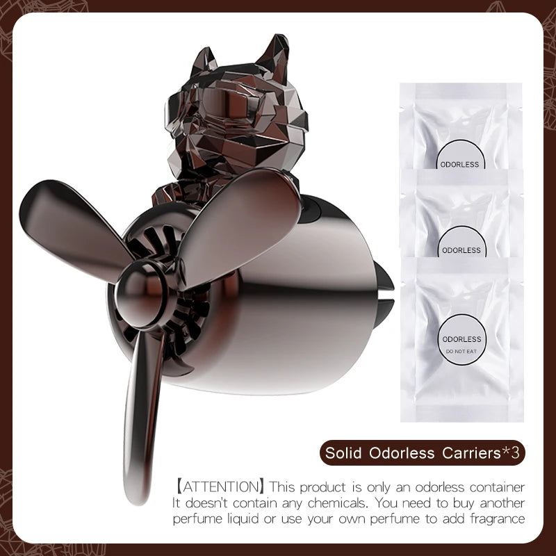 Bricolage parfum inodore ornements avion pilote bouledogue voiture désodorisants décorations accessoires arôme évent diffuseur de parfum