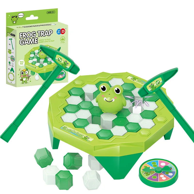 Mini juego de mesa interactivo para padres e hijos, trampa para ranas, pingüino, rompehielos, regalos de cumpleaños para niños