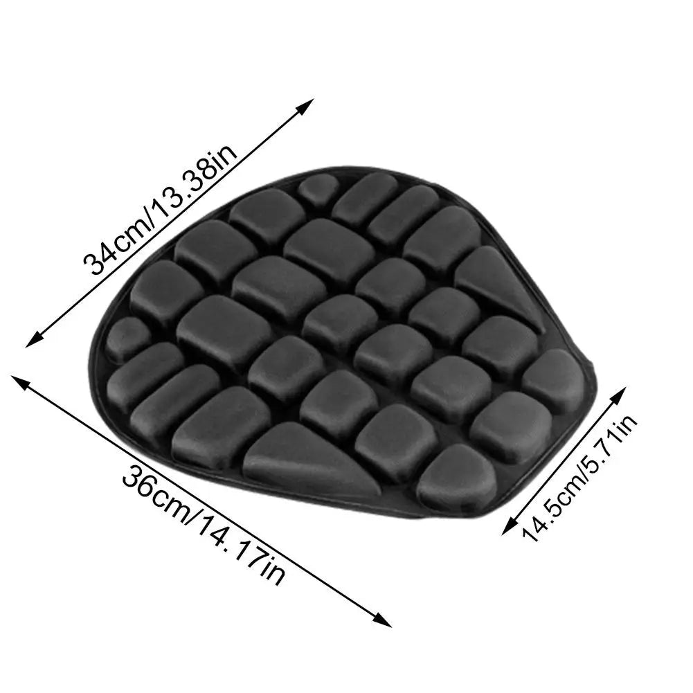 Funda de asiento de motocicleta, cojín de espuma EVA, suave y cómodo, cojín de asiento universal para asiento de aire de bicicleta eléctrica