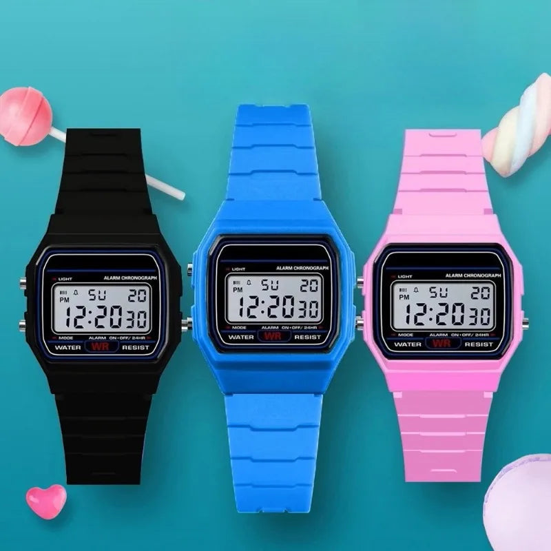 Montre Militaire Analogique Numérique LED — Étanche Alarme Enfants Femmes