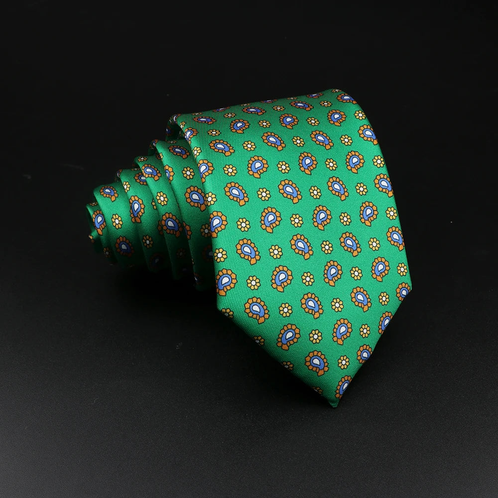 51 Estilos hombres corbatas de seda Jacquard a rayas a cuadros corbata floral accesorios uso diario camisa traje corbata regalo de fiesta de boda