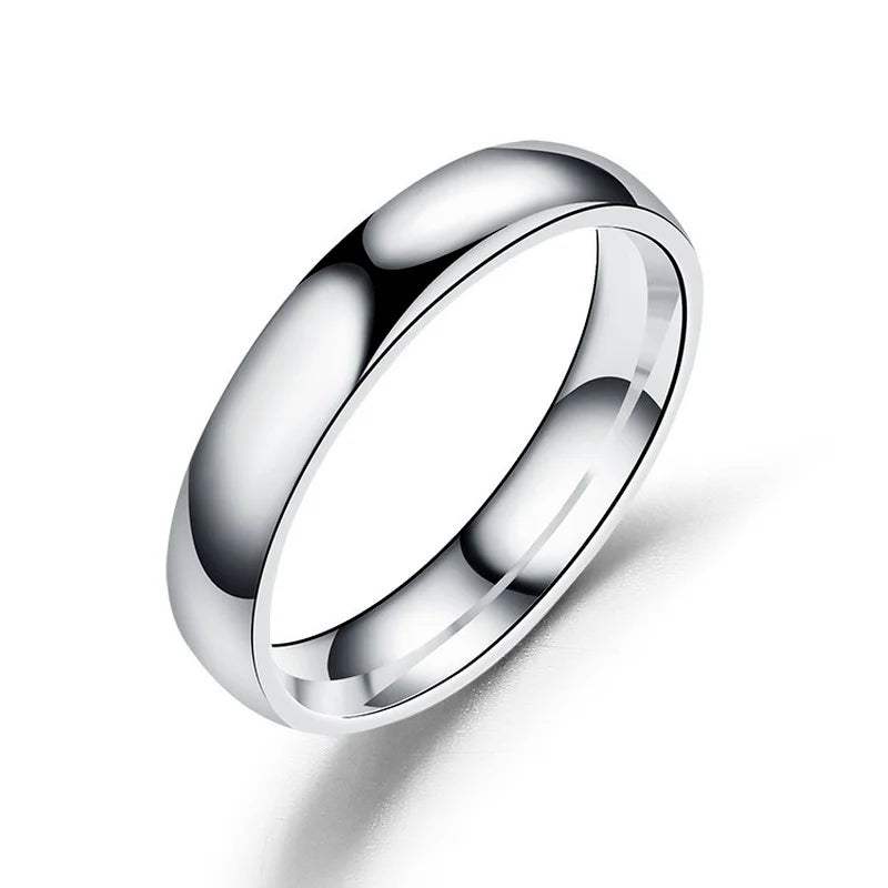 Bague en titane Simple de 6mm pour femmes et hommes, prévention des allergies, anneaux de mariage hautement polis, en acier inoxydable, bijoux de doigt pour Couple, cadeaux