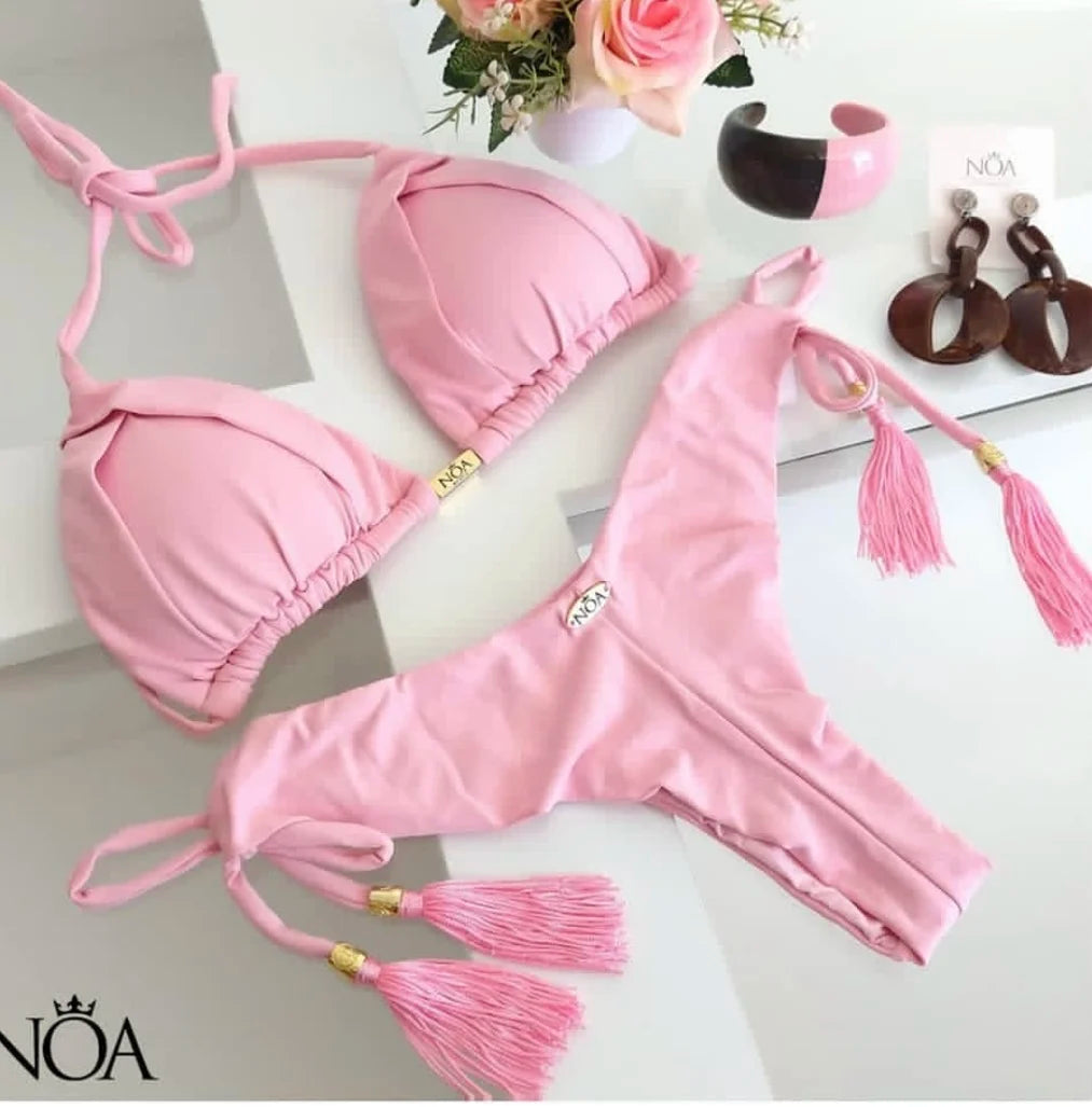 RUOTONGSEPT 2025 nouveau Sexy 13 couleurs Triangle maillot de bain pour femmes brésilien Bikinis maillots de bain Push Up maillot de bain plage Bikini ensemble