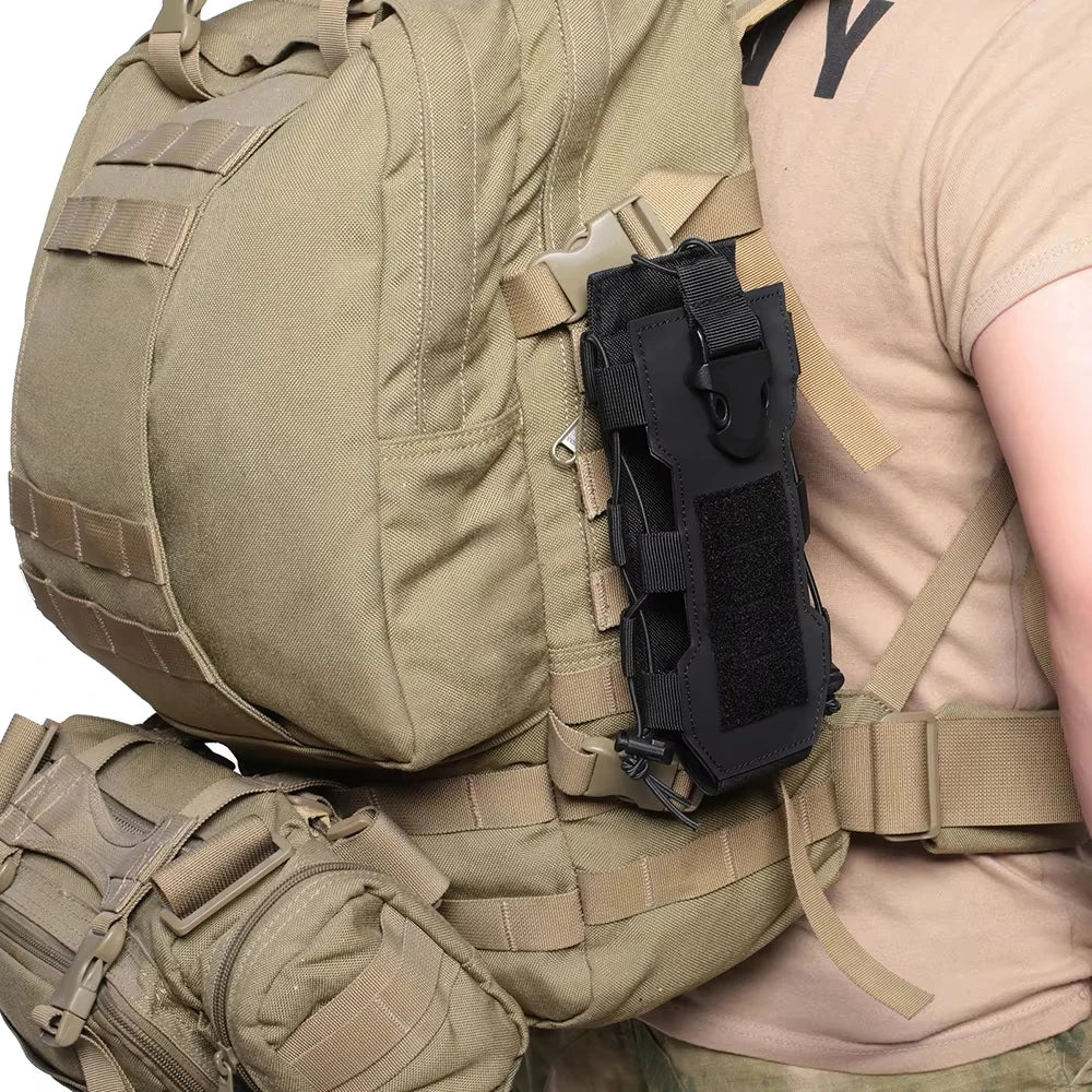 DIZETION Sports de plein air Molle bouteille d'eau pochette Radio cantine couverture étui taille Pack chasse randonnée voyage bouilloire support sacs