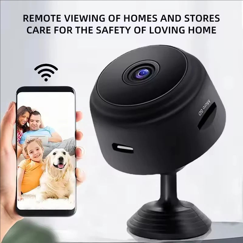 Mini caméra WiFi A9 Enregistreur vidéo sans fil Caméra de sécurité Protection Caméra de surveillance intelligente pour la maison pour les bébés et les animaux de compagnie