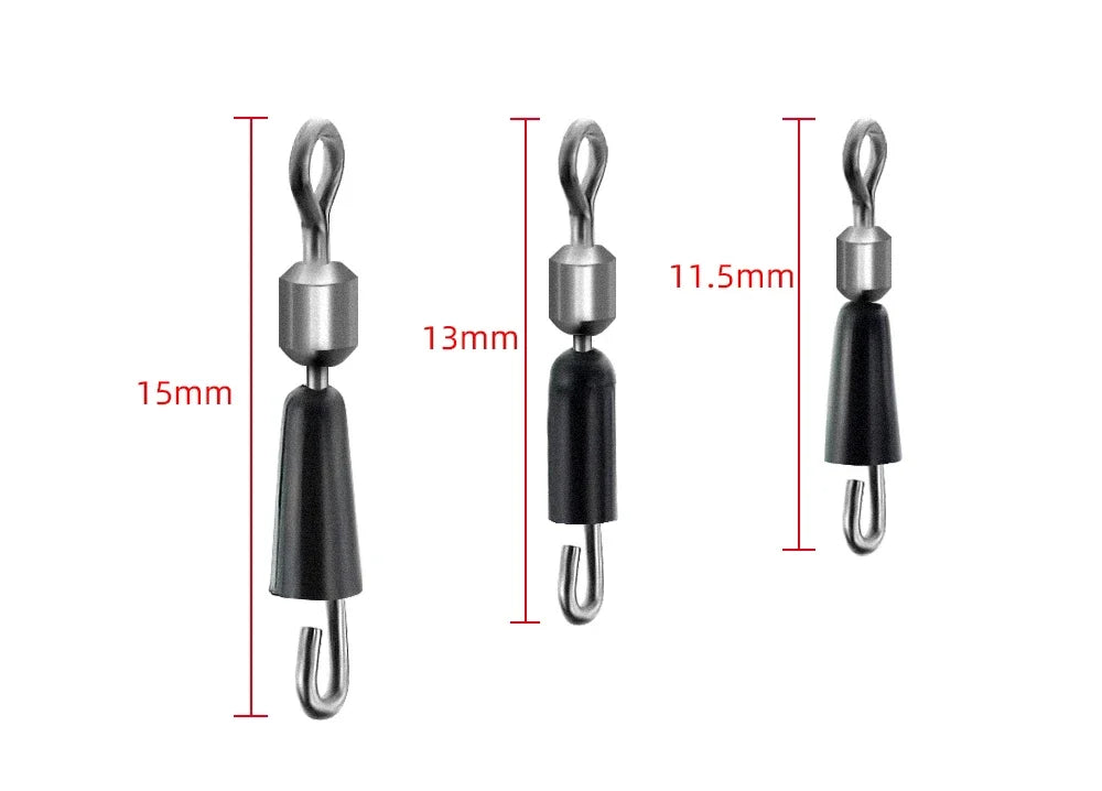 Pivots de Pêche Changement Rapide Pro — Lot 20 Pièces Pêche en Mer