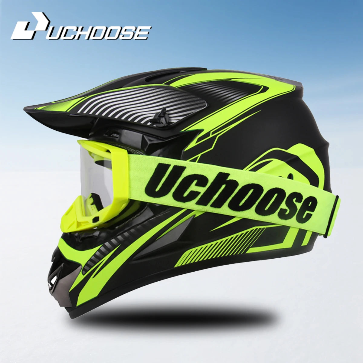Casque Moto Motocross Enfants Tout-Terrain — Professionnel Lunettes Cadeau