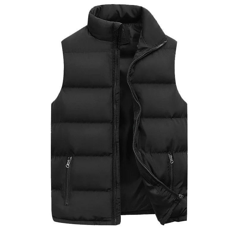 GlaJacket-Veste à col montant pour homme, manteau à fermeture éclair imperméable, gilet décontracté, vêtements de marque, chaud, hiver, automne