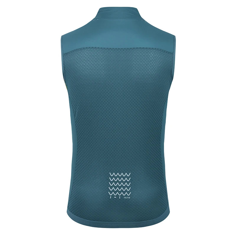 Gilet de cyclisme homme UPF50+ — imperméable, coupe-vent, route, léger, sans manches