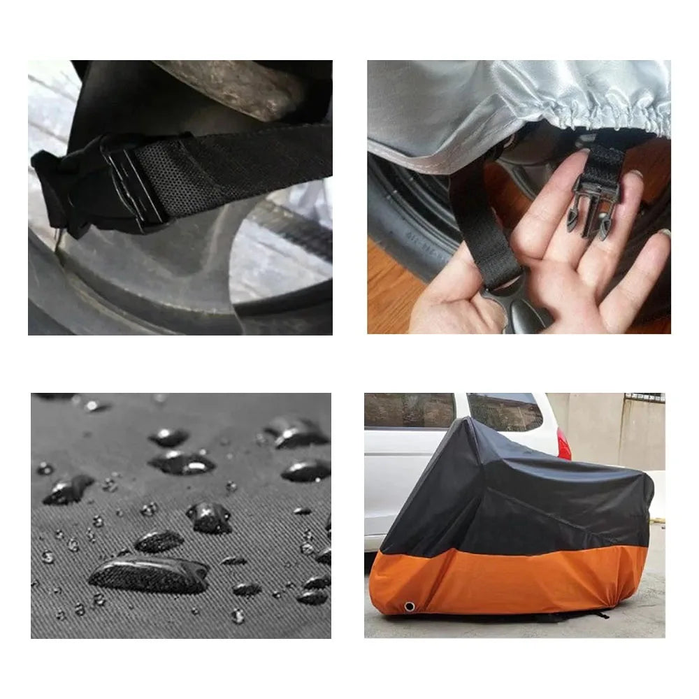 Housse de protection imperméable scooter — protection UV, pluie et poussière, compatible 150 / 250 / 350 cc, modèles D VX S T M R