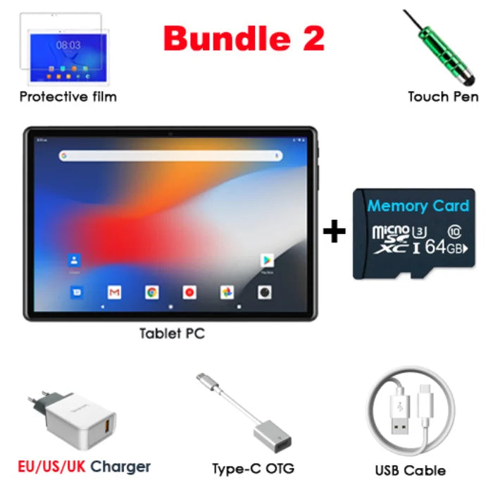 Global Pad-Tablet de persistencia 4G, Octa Core, Android 12, Ordenador PC, Tarjeta ocular para turistas, Llamada telefónica, WiFi, Bluetooth, Original, Nuevo, 2024