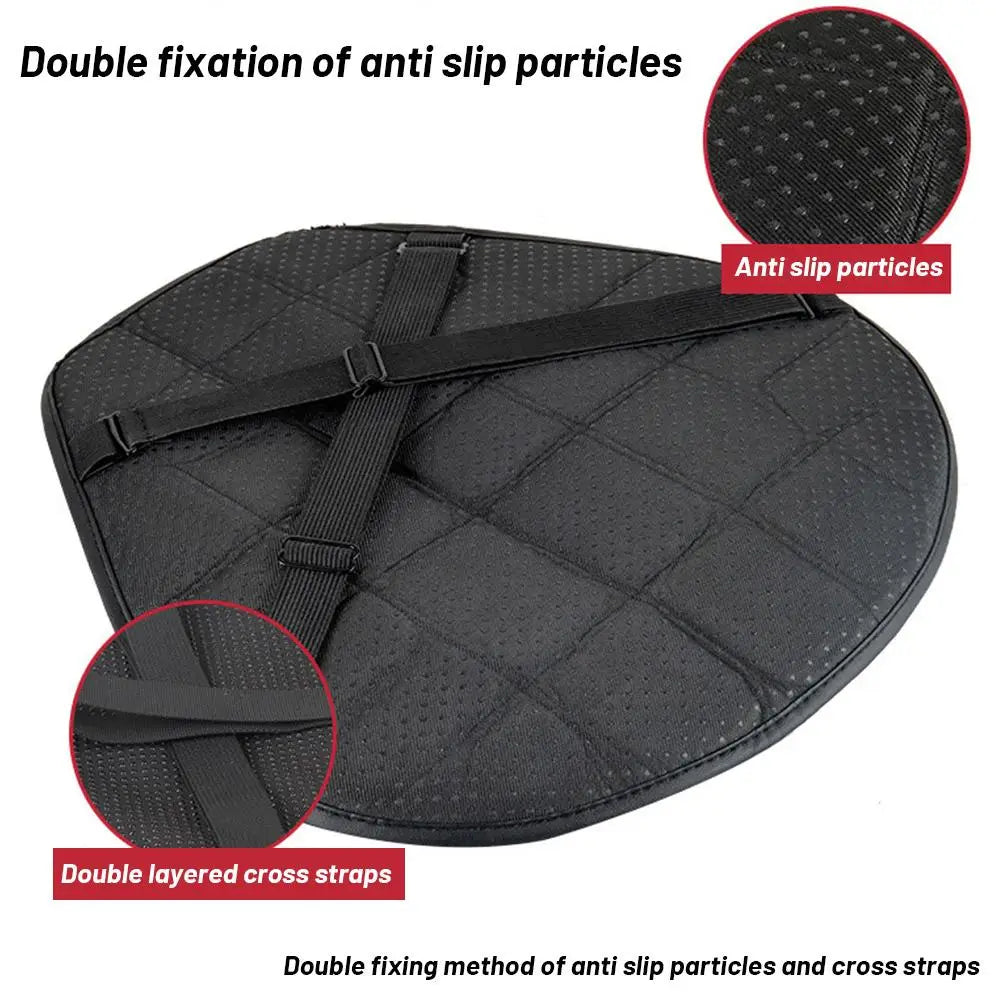Funda de asiento de motocicleta, cojín de espuma EVA, suave y cómodo, cojín de asiento universal para asiento de aire de bicicleta eléctrica