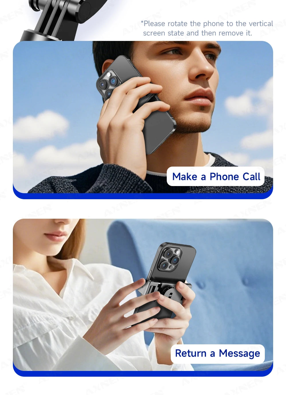 Perche à selfie trépied 1708mm avec télécommande Bluetooth — rotation 360°, interface 1/4", lumière optionnelle