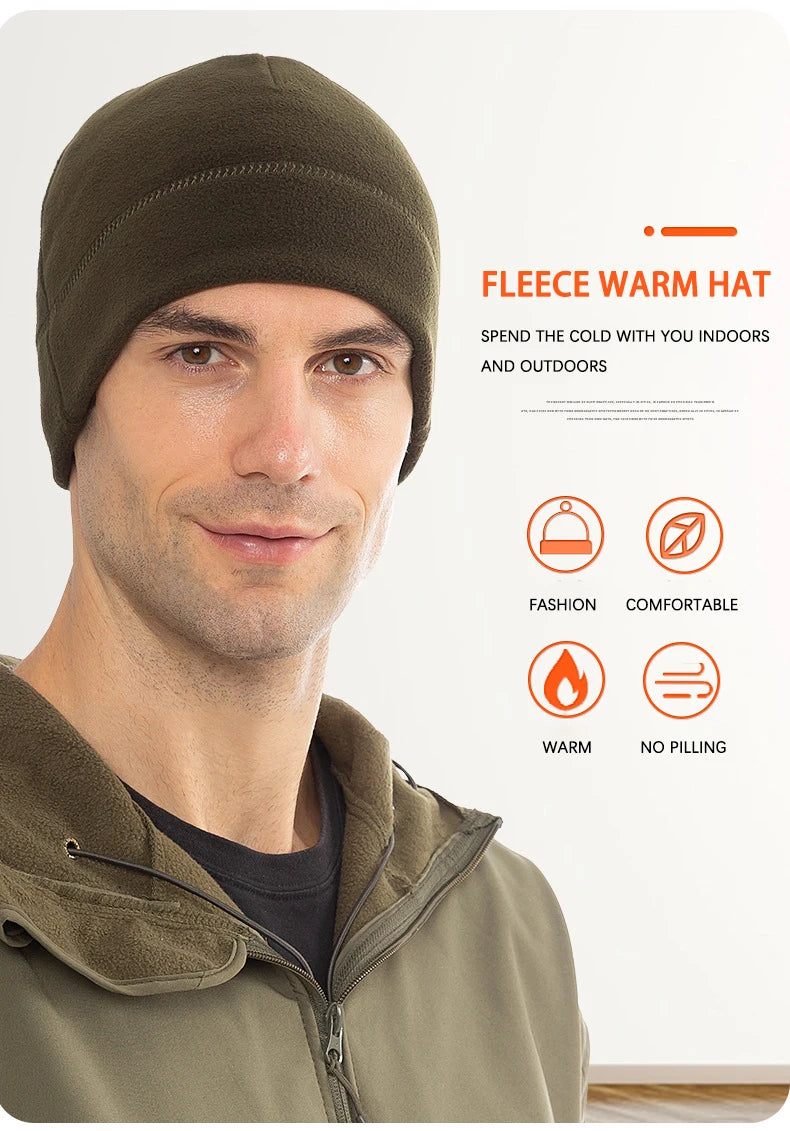 Bonnet Polaire Hiver Thermique — Randonnée, Ski & Camping Homme Femme