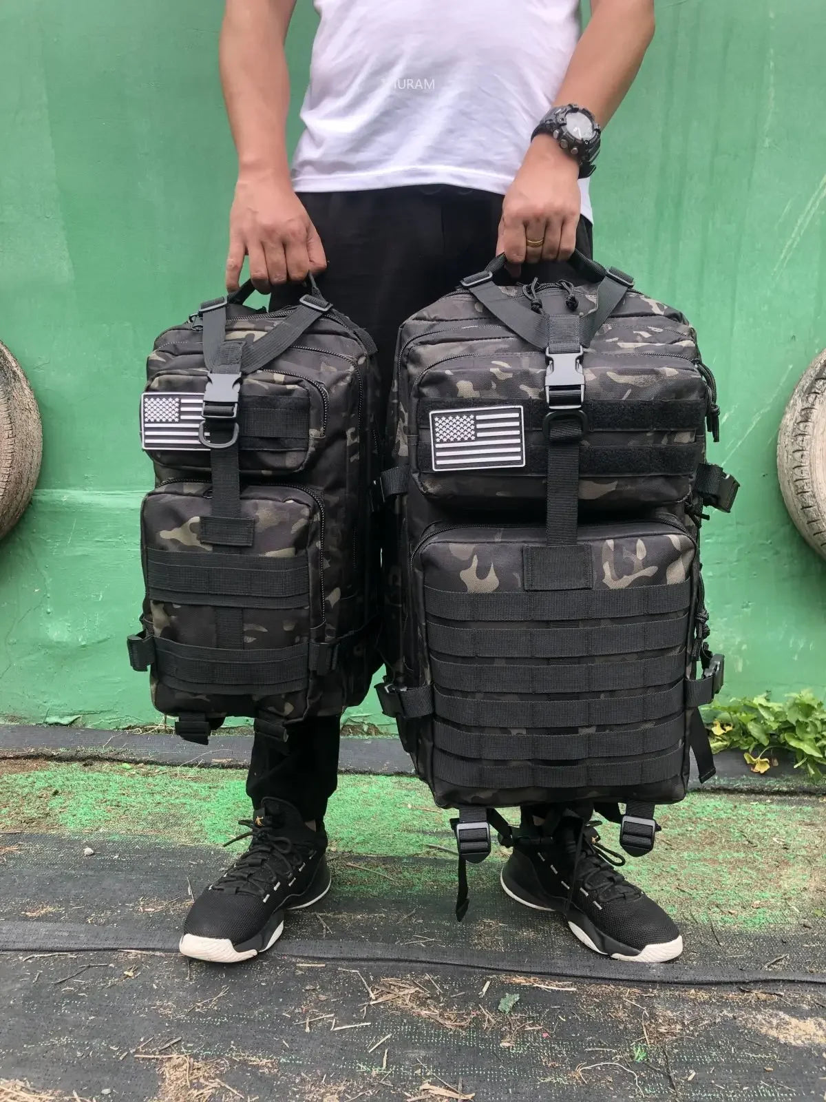 25L/50L robuste en Nylon imperméable à l'eau tactique sport Trekking pêche chasse Camping randonnée sac à dos sacs à dos en plein air
