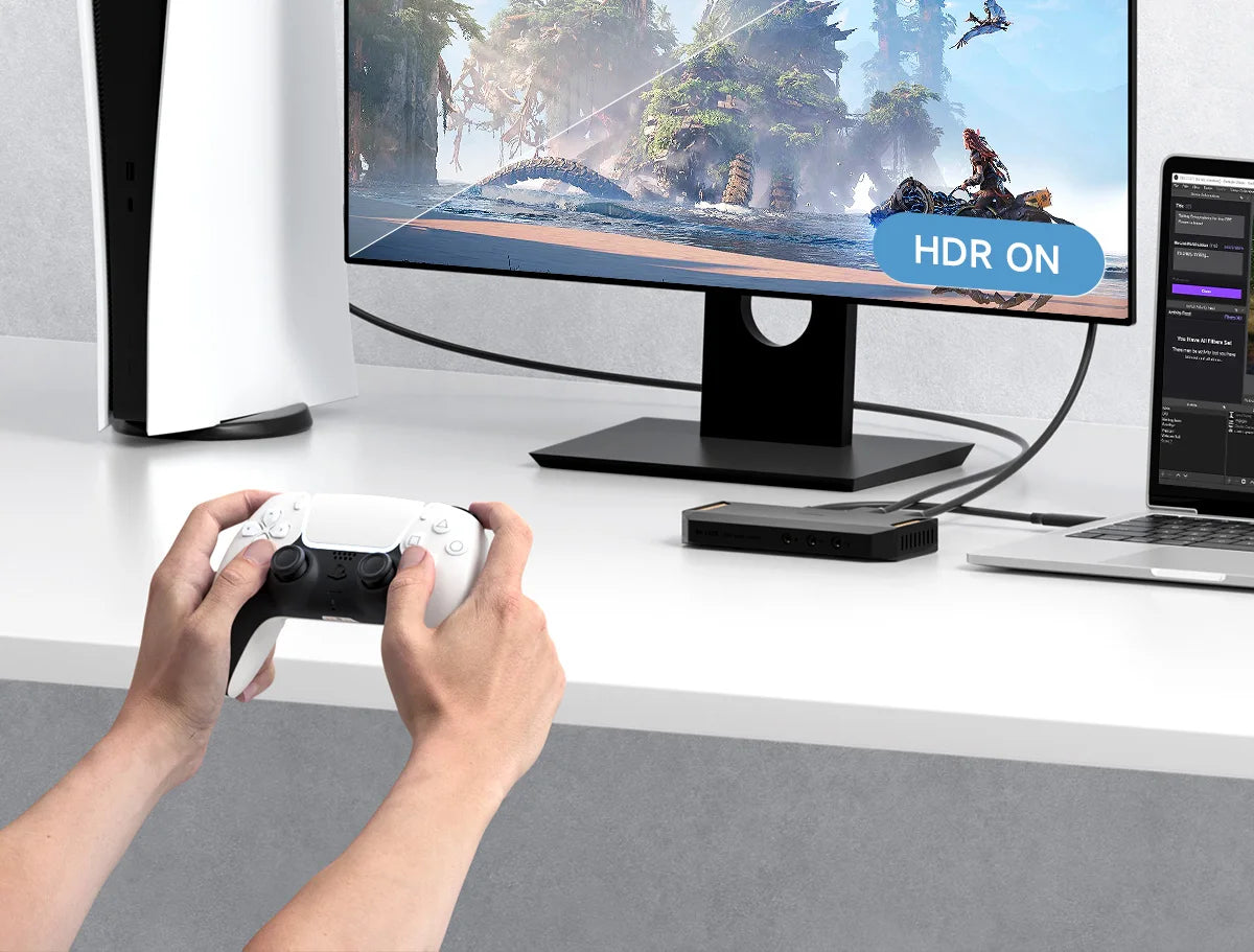 Carte de capture vidéo 4K Hagibis pour le streaming et le gaming, prise en charge VRR RGB HDR, transmission directe pour Switch2 Xbox PS5/4, diffusion en direct de la caméra