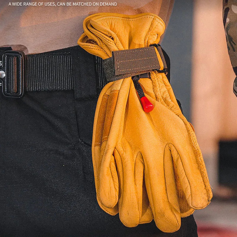 Gants en Nylon polyvalents, boucle, crochet de gant tactique, Clip de sécurité, randonnée en plein air, corde d'escalade, accessoires de rangement, 1/3/6 pièces