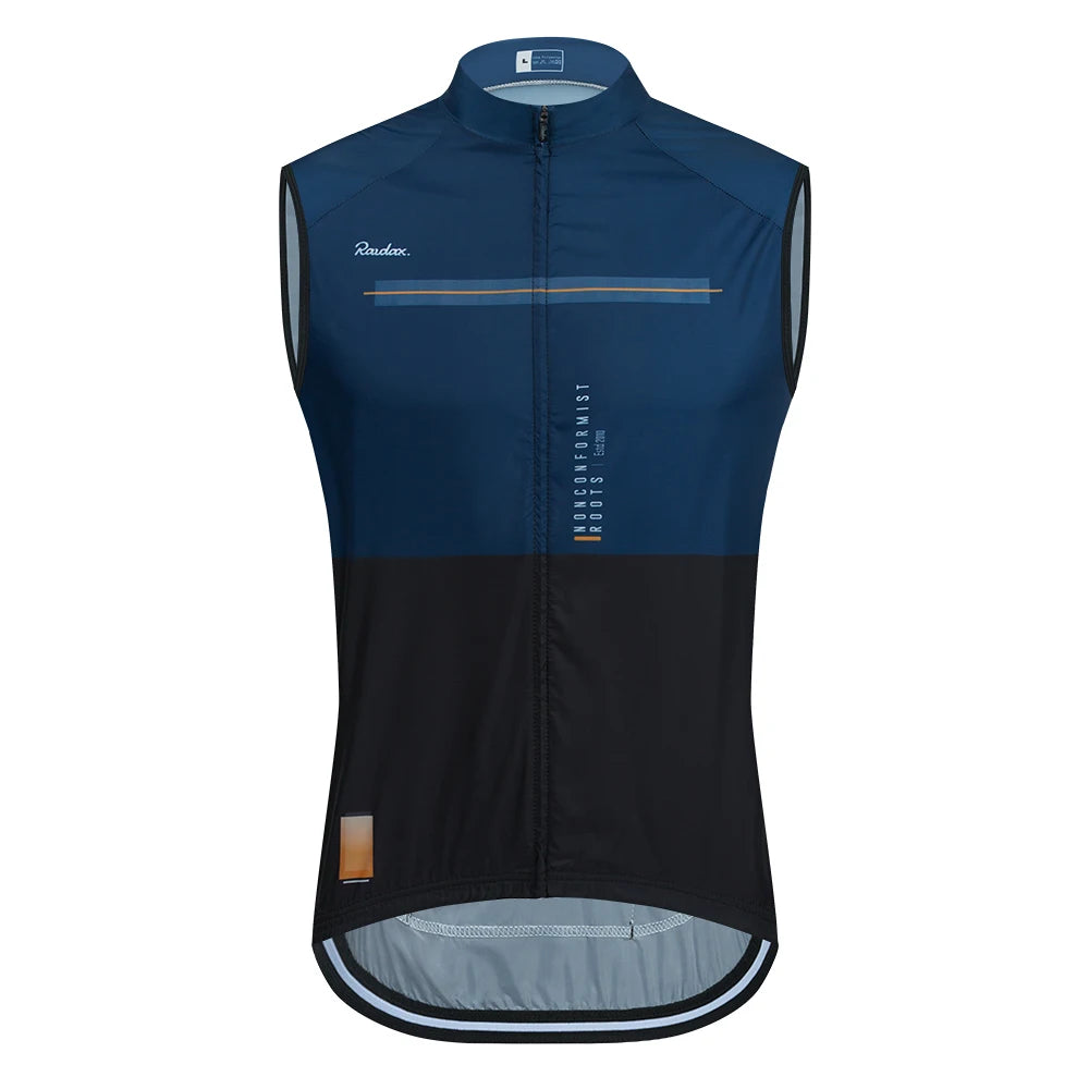 Gilet de cyclisme sans manches en maille — maillot de corps, coupe-vent, vêtements de moto