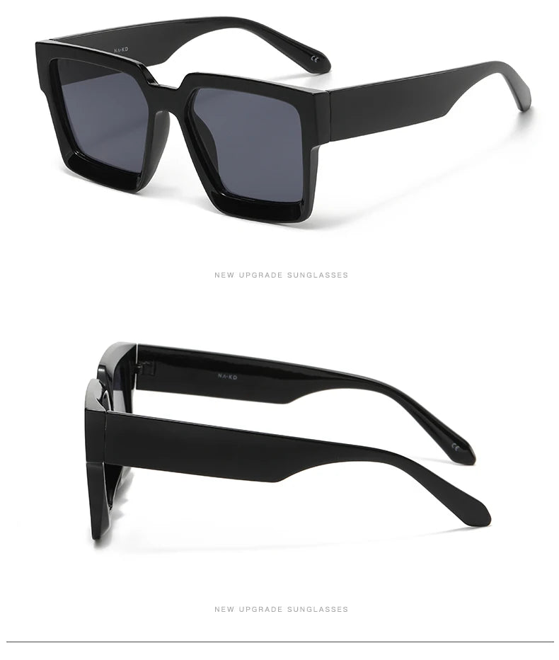 Lunettes de soleil vintage cyclisme carrées — hommes, femmes, rétro, unisexe, populaires, UV400