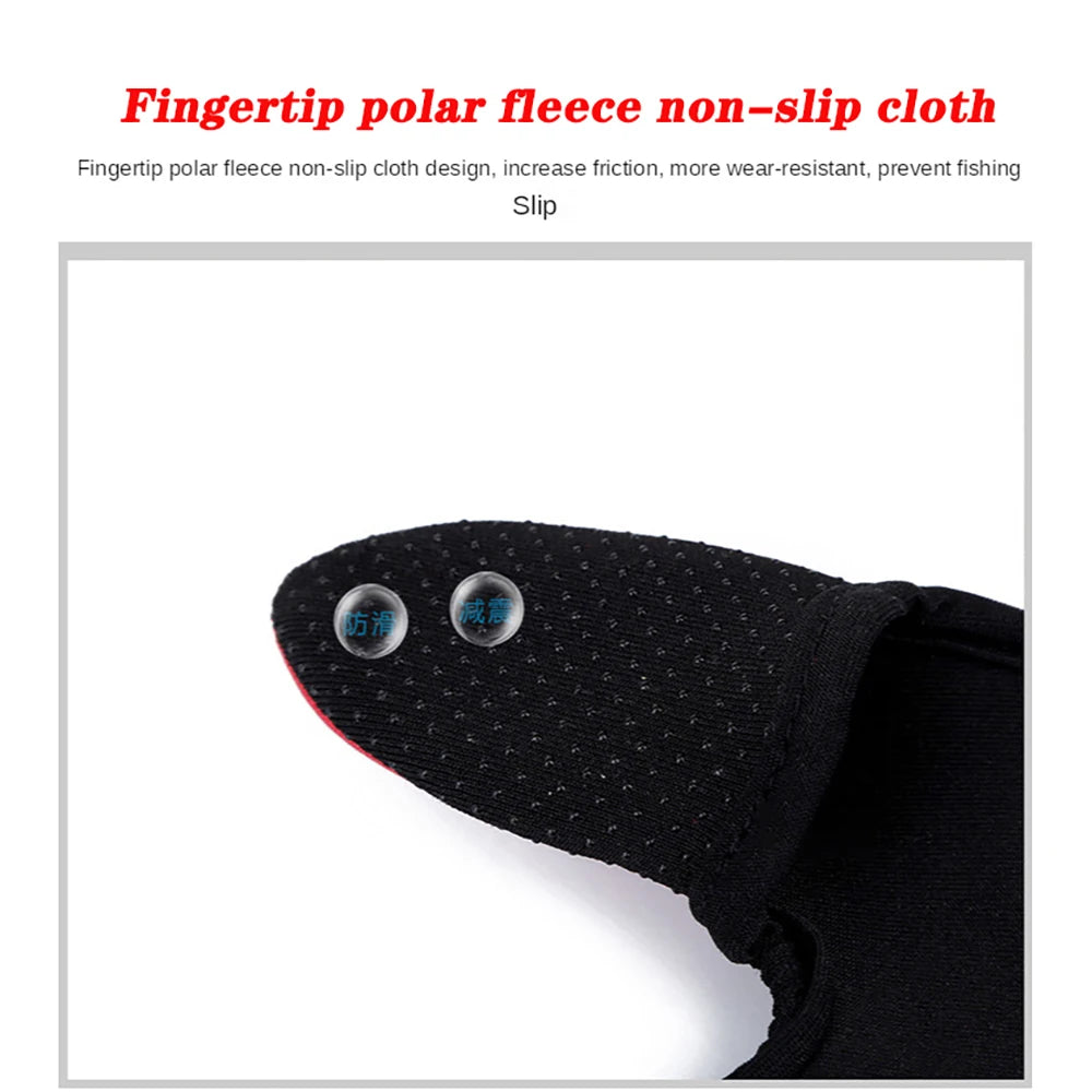 Gants de pêche 2 doigts protecteur respirant anti-dérapant Anti-coupure gants de pêche carpe matériel de pêche en plein air accessoires fournitures