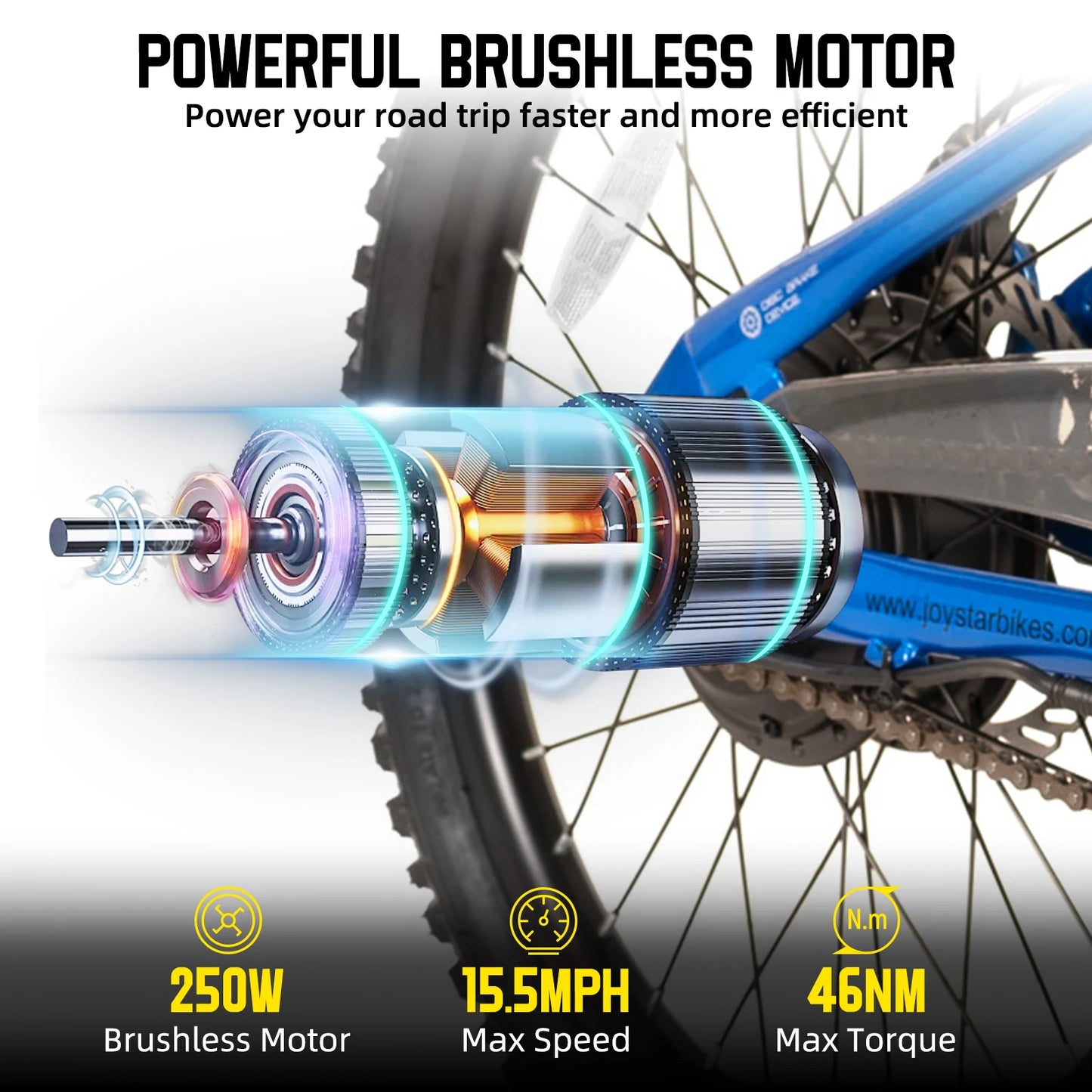 Vélo Électrique Enfants & Adolescents — Moteur 250W 15 mph 15 Miles VTT Sécurisé