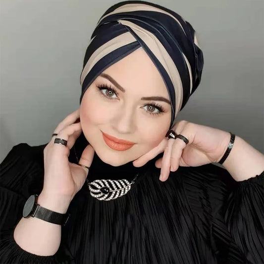 Musulman modeste Hijab casquette sous-capuchon Abaya Hijabs pour femme islamique Abayas Jersey enveloppe instantanée femmes froissé arabe Modal soie casquettes
