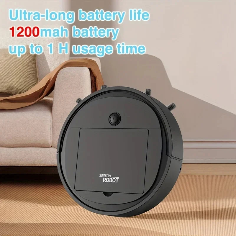 Nouveau robot aspirateur intelligent 3-en-1 2026, puissance d'aspiration 4000 Pa, machine de nettoyage domestique entièrement automatique, charge USB, aspirateur intelligent