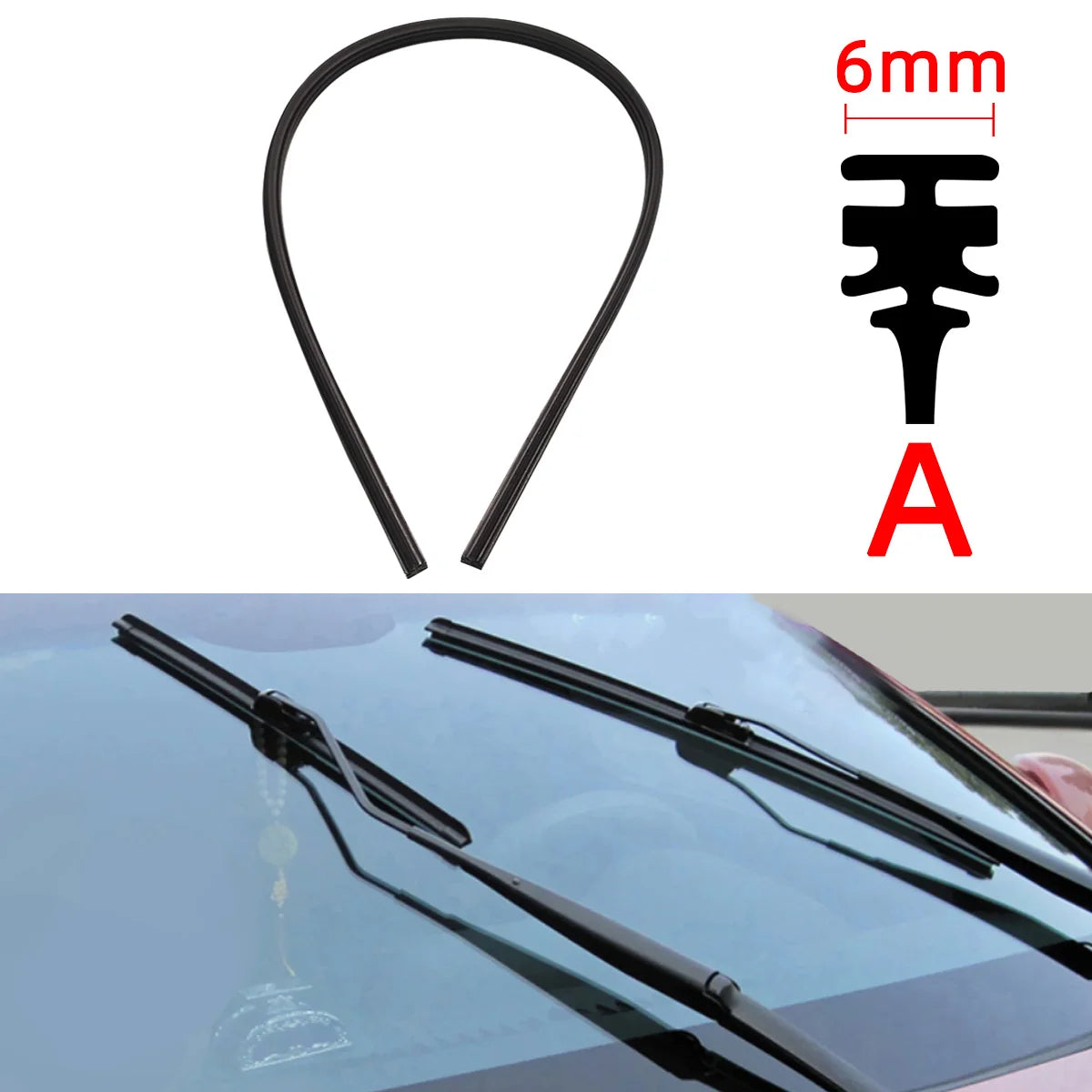 Recambios de limpiaparabrisas para coche, todas las estaciones, tiras de goma natural, piezas de repuesto, todos los tipos adecuados para 14 a 32 pulgadas