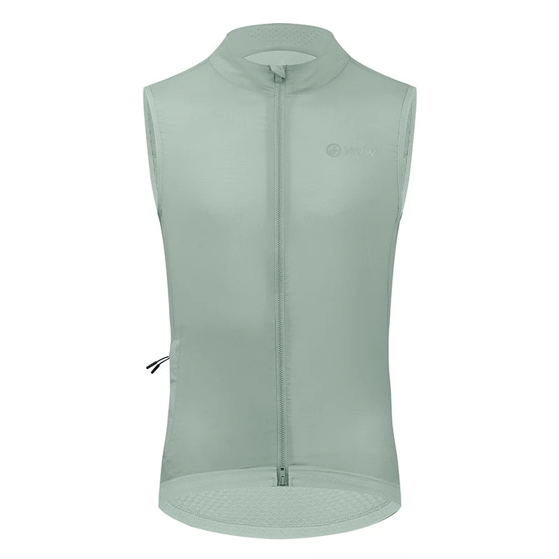 Gilet de cyclisme homme UPF50+ — imperméable, coupe-vent, route, léger, sans manches