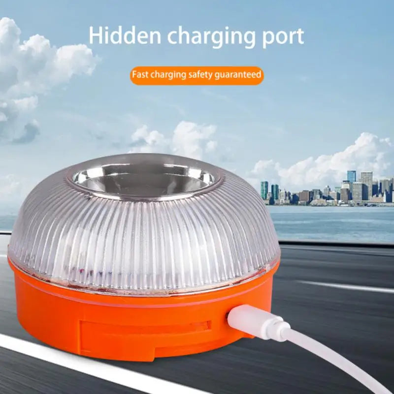 Balise de Secours V16 Homologuée DGT 2024 — LED, Rechargeable, Induction Magnétique, Espagne