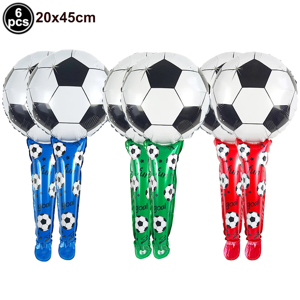 Ballons Aluminium Thème Football — Décoration Fête Anniversaire & Baby Shower Enfant