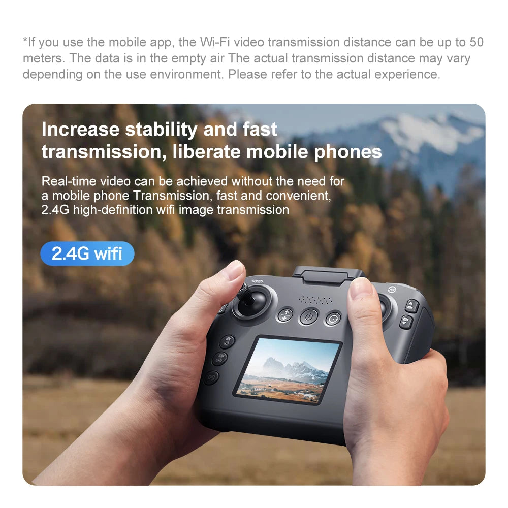 Mini drone 4K — double caméra 8K, évitement intelligent d'obstacles, quadricoptère brushless, jouet RC enfants