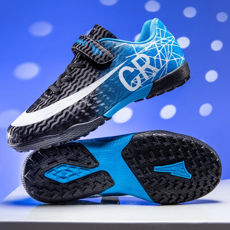 Chaussures de Football Enfant Garçon Légères — Gazon Intérieur & Extérieur