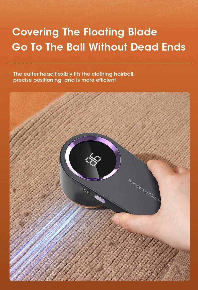 Éliminateur de peluches électrique numérique LED pour vêtements, dissolvant de peluches, aste par USB, rasoir en tissu Fuzz, pull, livraison directe