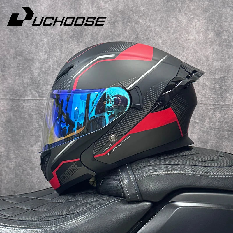Casque moto quatre saisons Motocross modulaire rabattable — hommes, femmes, tout-terrain