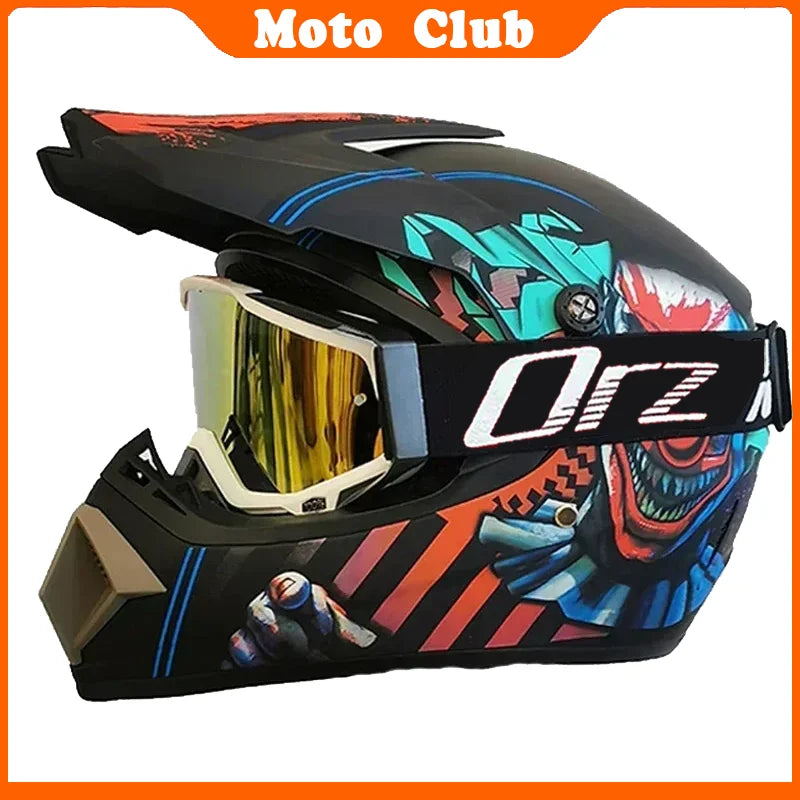 Casco de moto profesional Motocross todoterreno casco de protección para niños casco todoterreno gafas Capacete De Motocicleta regalos