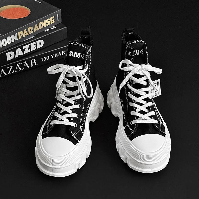 Women Casual Vulcanized Shoes Lightweight Canvas Sneakers Comfortable Flat Shoes Size 41 42 High-Top Sports Shoes Women's Shoes