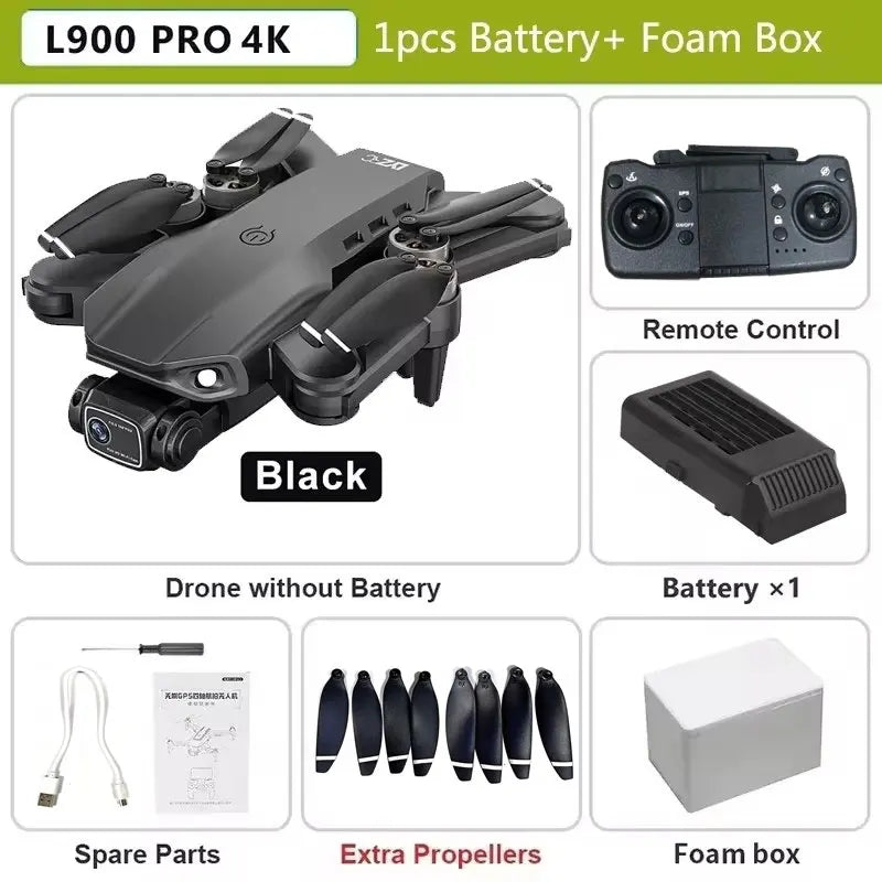 L900 Pro SE MAX 4K GPS Drone, Professional HD 5G WIFI 360° Dual Camera Brushless Motor Obstacle Avoidance RC FPV Quadcopter Drone